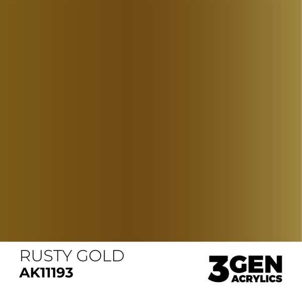 AK 3rd Generation Acrylics - Rusty Gold Metallic
