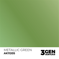 AK 3rd Generation Acrylics - Green Metallic