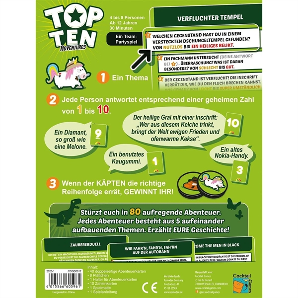 Cocktail Games - Top Ten Adventures