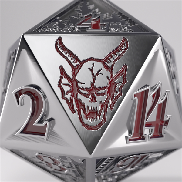 Gamegenic - Stranger Things, Premium Metal D20