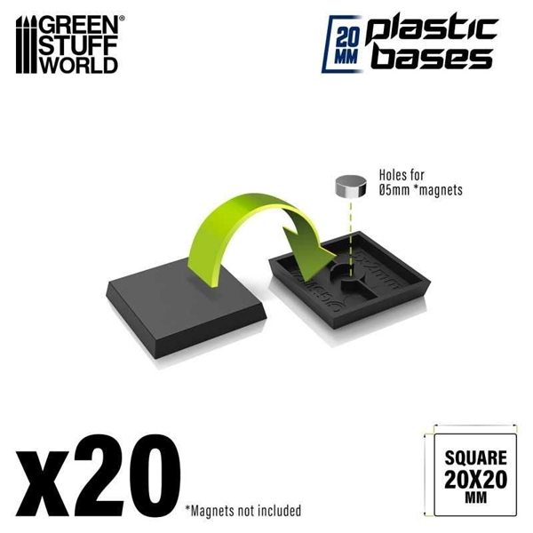 Green Stuff World - Plastik Bases Eckig