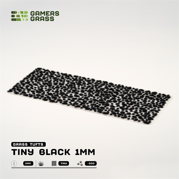 Gamers Grass - Tiny Tufts Black (1mm)