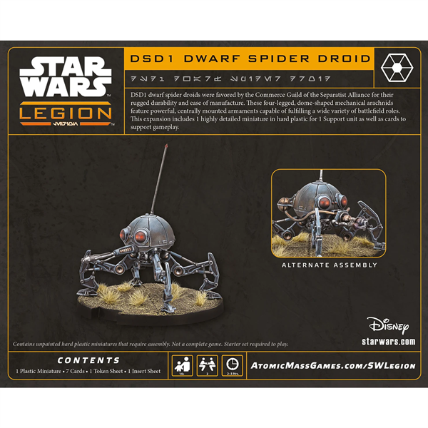 Star Wars: Legion - DSD1 Dwarf Spider Droid