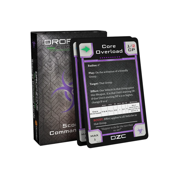 Dropzone Commander - Scourge Command Cards