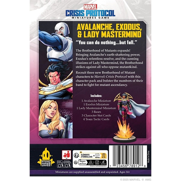 Marvel: Crisis Protocol - Avalanche, Exodus & Lady Mastermind