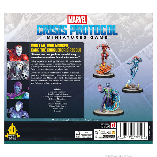 Marvel: Crisis Protocol - Iron Lad, -Monger, Kang & Rescue