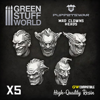 Puppetswar - Mad Clowns Kpfe