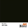 AK 3rd Generation Acrylics - Intense Black