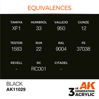 AK 3rd Generation Acrylics - Intense Black