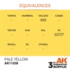 AK 3rd Generation Acrylics - Pale Yellow