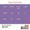AK 3rd Generation Acrylics - Blue Violet