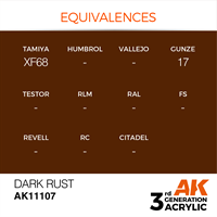 AK 3rd Generation Acrylics - Dark Rust
