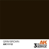 AK 3rd Generation Acrylics - Grim Brown