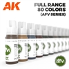 AK 3rd Gen Acrylics - Full Range AFV Farbkoffer