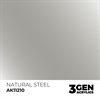 AK 3rd Generation Acrylics - Natural Steel Metallic