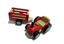 Tano - Traktor mit Anhnger - Holzspielzeug fr Kinder ab 3 Jahre