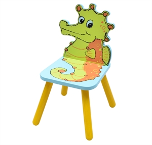 Tano - Seepferdchen - Holzstuhl fr Kinder ab 3 Jahre