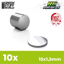 Green Stuff World -  Neodym-Magnete 15x1,5mm