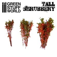 Green Stuff World - Tall Shrubs Red-Green