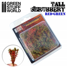 Green Stuff World - Tall Shrubs Red-Green