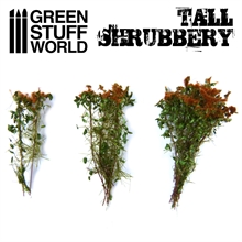 Green Stuff World - Tall Shrubs Brown-Green