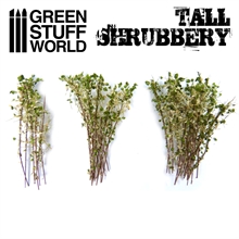 Green Stuff World - Tall Shrubs White-Green