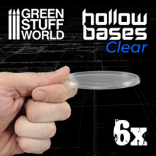 Green Stuff World - Transparente Bases Oval 