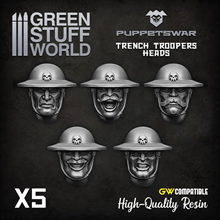 Puppetswar - Trench Troopers Kpfe