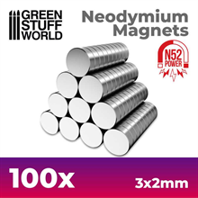 Green Stuff World -  Neodym-Magnete 3x2mm