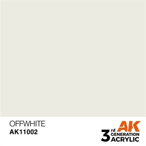 AK 3rd Generation Acrylics - Offwhite