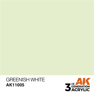 AK 3rd Generation Acrylics - Greenish White