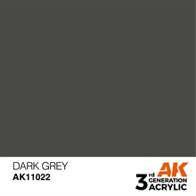 AK 3rd Generation Acrylics - Dark Grey