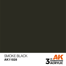 AK 3rd Generation Acrylics - Smoke Black