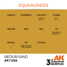 AK 3rd Generation Acrylics - Medium Sand