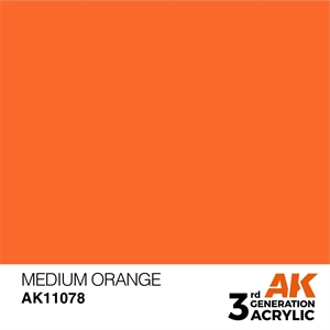 AK 3rd Generation Acrylics - Medium Orange