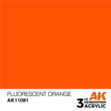 AK 3rd Generation Acrylics - Fluorescent Orange
