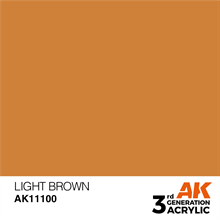 AK 3rd Generation Acrylics - Light Brown