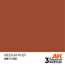 AK 3rd Generation Acrylics - Light Rust