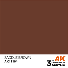 AK 3rd Generation Acrylics - Saddle Brown
