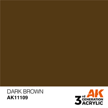 AK 3rd Generation Acrylics - Dark Brown
