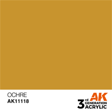 AK 3rd Generation Acrylics - Ocher