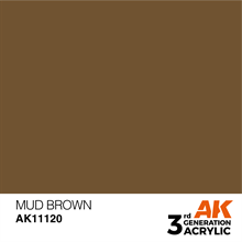 AK 3rd Generation Acrylics - Mud Brown