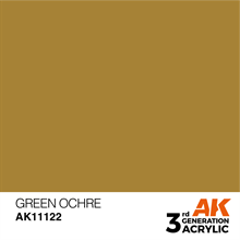AK 3rd Generation Acrylics - Green Ocher