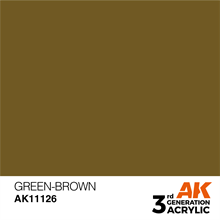 AK 3rd Generation Acrylics - Green-Brown