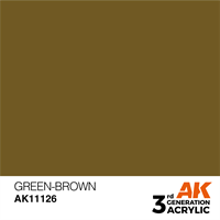 AK 3rd Generation Acrylics - Green-Brown