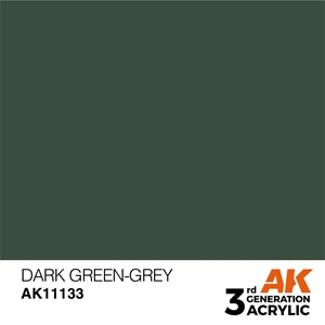 AK 3rd Generation Acrylics - Dark Green-Grey