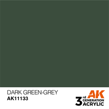 AK 3rd Generation Acrylics - Dark Green-Grey