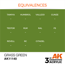 AK 3rd Generation Acrylics - Grass Green
