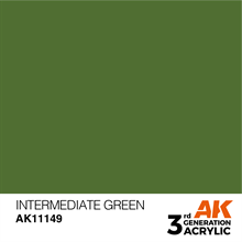 AK 3rd Generation Acrylics - Intermediate Green