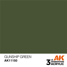 AK 3rd Generation Acrylics - Gunship Green
